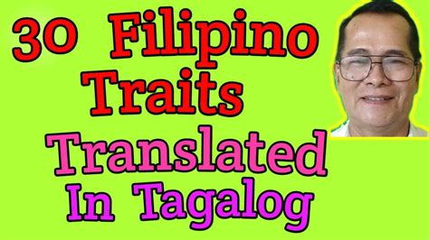 Trait in Tagalog .